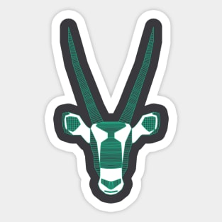 Geometric Gemsbok Sticker